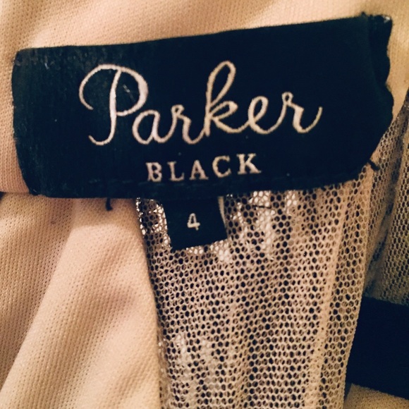 Parker Black Silk satin evening gown - Picture 7 of 8